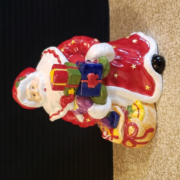 Santa Claus Ceramic Christmas Cookie Jar 12